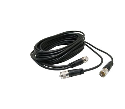CB Antenna Kit - Firestik KW-3 White Dual Antenna RG59U Cophase Coax & Brackets Combo - CB Radio Supply