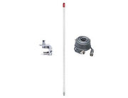 CB Antenna Kit - Firestik KW-3 White Single Antenna RG8X Coax & Bracket Combo - CB Radio Supply