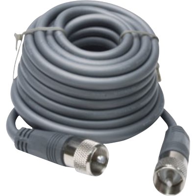 CB Antenna Kit - Firestik KW-6 Black Single Antenna RG8X Coax & Bracket Combo - CB Radio Supply