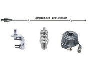CB Antenna Kit - Hustler 102" CB Ham Antenna Whip & Installation Kit {Stainless Steel} - CB Radio Supply