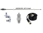 CB Antenna Kit - Hustler 102" CB Ham Antenna Whip & Installation Kit {Stainless Steel} - CB Radio Supply