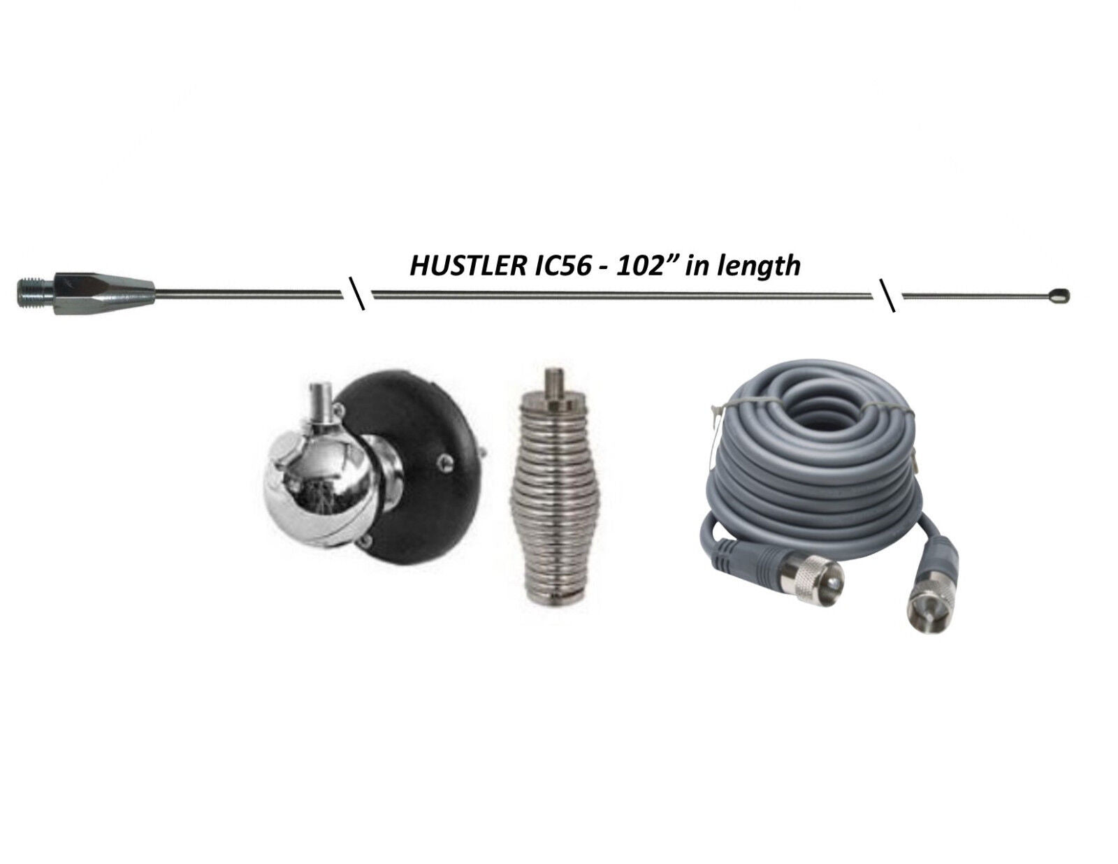 CB Antenna Kit - HUSTLER IC56 102