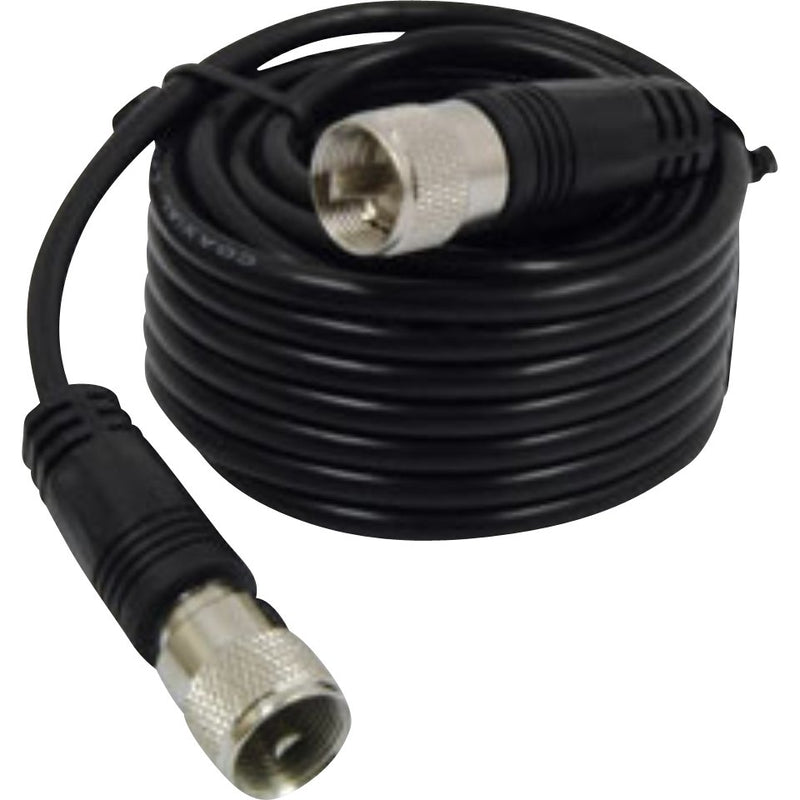 CB Antenna Kit - HUSTLER IC56 102" CB Radio Stainless Steel Whip Antenna & Installation Kit - 9' RG58 + More - CB Radio Supply