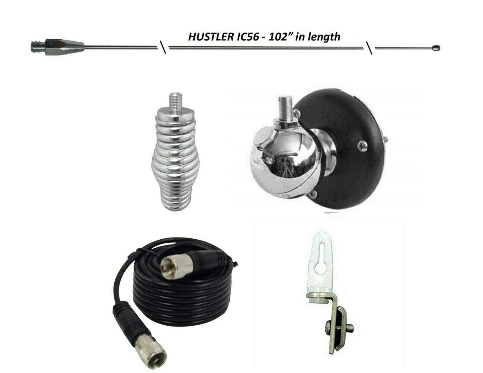 CB Antenna Kit - HUSTLER IC56 102