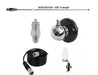 CB Antenna Kit - HUSTLER IC56 102" CB Radio Stainless Steel Whip Antenna & Installation Kit - 9' RG58 + More - CB Radio Supply