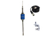 CB Antenna Kit - Hustler SCB-S Blue Single Antenna RG8X Coax & Bracket Combo - CB Radio Supply