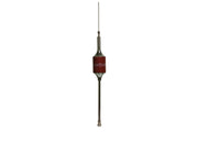CB Antenna Kit - Hustler SCB-S Red Single Antenna RG8X Coax & Bracket Combo - CB Radio Supply