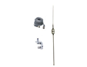 CB Antenna Kit - Hustler SCB White Single Antenna RG8X Coax & Bracket Combo - CB Radio Supply