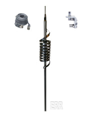 CB Antenna Kit - Monkey Made MM-9 Long Shaft Single Antenna RG8X Coax & Bracket Combo - CB Radio Supply