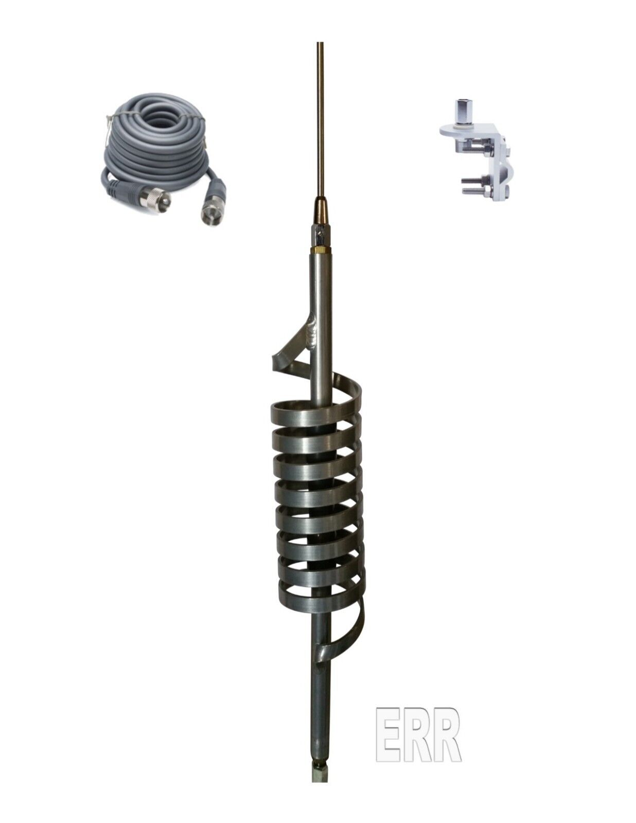 CB Antenna Kit - Monkey Made MM-9 Medium Shaft Single Antenna RG8X Coa ...