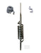CB Antenna Kit - Monkey Made MM-9 Medium Shaft Single Antenna RG8X Coax & Bracket Combo - CB Radio Supply