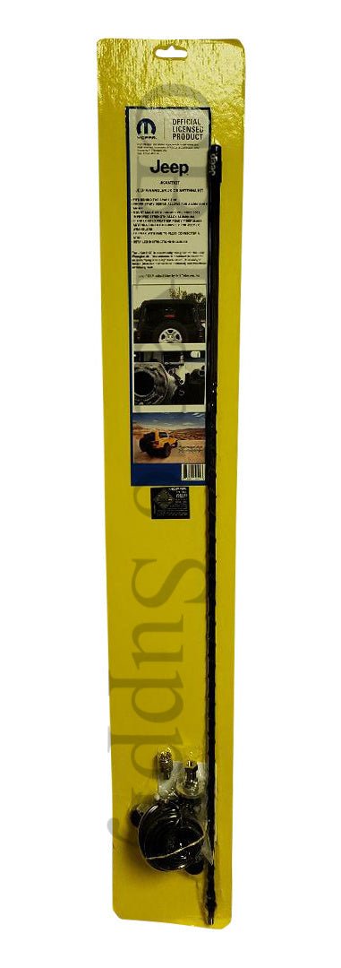CB Antenna Kit - Mopar JKANTKIT Licensed JK Jeep Wrangler (2007-2018) CB Antenna, Mount and Coax Kit - CB Radio Supply