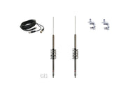 CB Antenna Kit - Predator K-1-6 Dual Antenna RG59U Cophase Coax & Brackets Combo - CB Radio Supply
