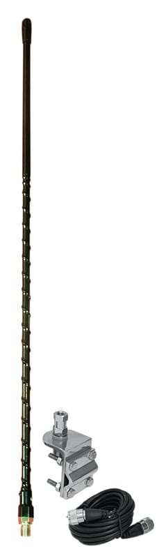 CB Antenna Kit - Procomm HSS995-3B 3' Fiberglass Antenna Kit w/ 3 Way Mount & 12' Coax - CB Radio Supply