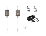 CB Antenna Kit - Stryker SR-A10 Dual Antenna RG59U Cophase Coax & Brackets Combo - CB Radio Supply
