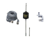 CB Antenna Kit - Wilson T5000 Trucker Series Single Antenna RG8X Coax & Bracket Combo - CB Radio Supply
