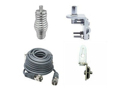 CB Antenna Mount - 102" CB Radio Whip Antenna Stainless Steel Installation Kit