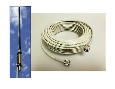 CB Base Station Antenna Kit - Workman Saturn B-100 CB Base Station Antenna & 50' Gold Plated RG8X Coax - CB Radio Supply
