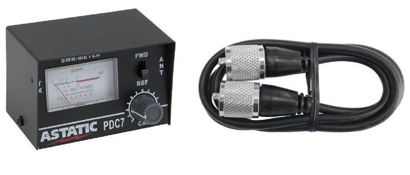 CB Radio Accessories - Astatic PDC7 CB Radio Test Meter with Jumper Cable - CB Radio Supply
