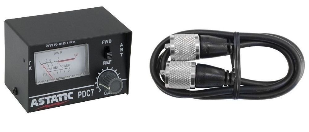 CB Radio Accessories - Astatic PDC7 CB Radio Test Meter with Jumper Cable