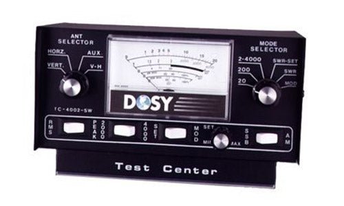 CB Radio Accessories - Dosy TC-4002-SW Benchtop Power & SWR Meter with Antenna Switch 4000 Watts - CB Radio Supply