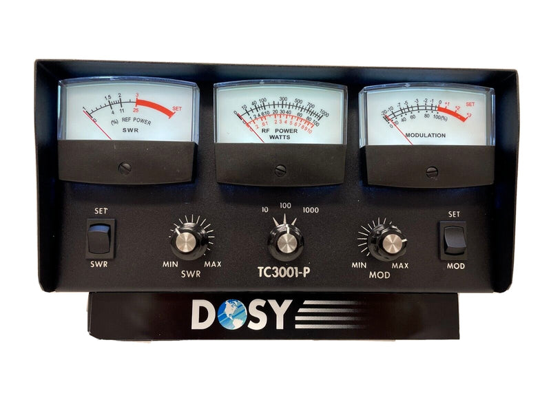 CB Radio Accessories - Dosy TC3001P Inline 3 Window CB or Ham Radio SWR Power Meter - CB Radio Supply