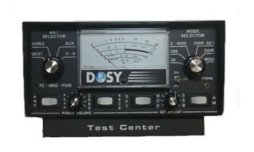 CB Radio Accessories - Dosy TC4002PSW Benchtop Power & SWR Meter with Headphone Jack & Antenna Switch 4000 Watts - CB Radio Supply