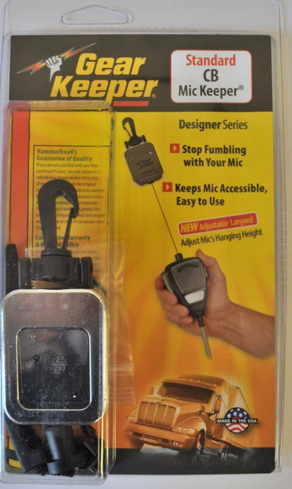 CB Radio Accessories - Gear Keeper RT2-4712 Heavy Duty Chrome Mic Keeper - CB Radio Supply