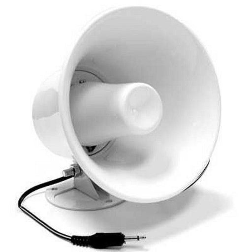 CB Radio Accessories - White ABS Weather Proof PA Speaker Horn - CB Radio Supply
