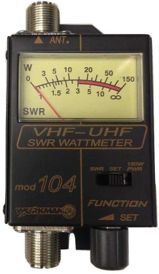 CB Radio Accessories - Workman 104 SWR / Power Meter for VHF / UHF Ham Radio - CB Radio Supply