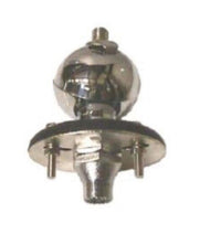 CB Radio Accessories - Workman BM3B Chrome Antenna Ball Mount Swivel with Lug Connection - CB Radio Supply