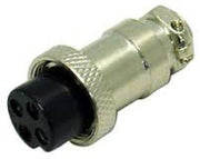 CB Radio Accessories - Workman C-4 4-Pin Female Microphone Plug - CB Radio Supply