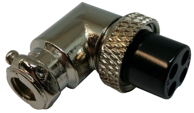 CB Radio Accessories Workman C-4R 4-Pin Female Right Angle Microphone Plug - CB Radio Supply