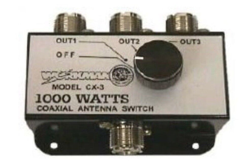 CB Radio Accessories - Workman CX3 3-Position CB Radio Coax Antenna Switch - CB Radio Supply
