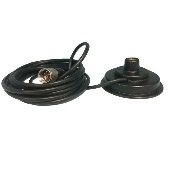 CB Radio Accessories - Workman PM3B 3" Magnet Antenna Mount with 3/8" x 24 Thread - CB Radio Supply