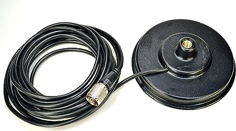 CB Radio Accessories - Workman PM5 CB Radio Antenna Magnet Mount with PL-259 Plug & 16 Foot Coax - CB Radio Supply