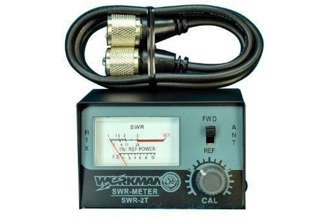 CB Radio Accessories - Workman SWR Test Meter 2T w/ Jumper Cable - CB Radio Supply