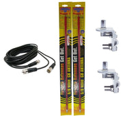 CB Radio Antenna - Firestik Firefly FS-2 Dual Combo Kit with 18' RG59u Dual Cophase Coax and Mounts - CB Radio Supply