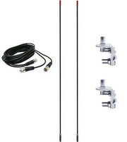 CB Radio Antenna - Francis Pre-Tuned CB22 Dual Combo Kit with 18' RG59u Dual Cophase Coax and Mounts - CB Radio Supply