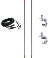 CB Radio Antenna - Francis Pre-Tuned CB26 Dual Combo Kit with 18' RG59u Dual Cophase Coax and Mounts - CB Radio Supply