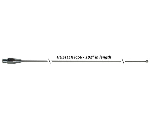 CB Radio Antenna - Hustler IC56 102 Inch Stainless Steel Whip - CB Radio Supply
