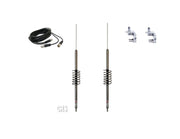 CB Radio Antenna - Predator 10K Competition Antenna (9" Shaft K-1-9) Dual Combo Kit with 18' RG59u Dual Cophase Coax and Mounts - CB Radio Supply