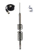 CB Radio Antenna - Predator 10K Double Coil Short Whip Competition Antenna (6" Shaft K-2-6) Combo Kit with 18' RG58 Coax and Mount - CB Radio Supply