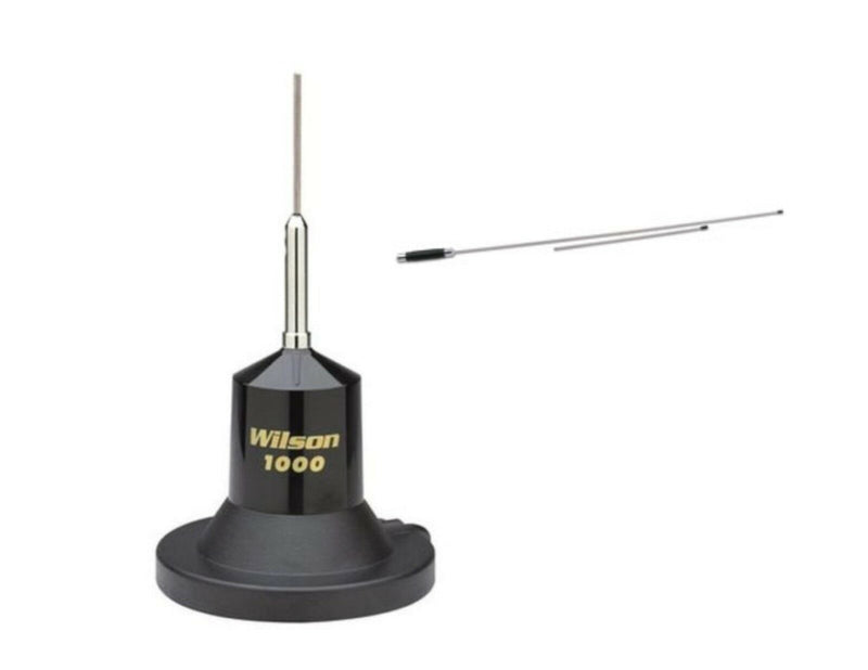 CB Radio Antenna - Wilson 1000 Magnet Mount 880-900800B w/ 62.5" & 36" Whips - CB Radio Supply
