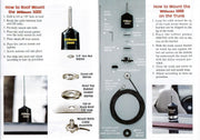 CB Radio Antenna - Wilson W1000 Series [880-900802B] 62.5" Rooftop Mount Mobile Antenna & 36" Short Whip - CB Radio Supply