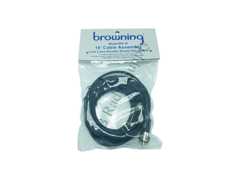 CB Radio Coax Cable - Browning BR-18 RG58 Double Shielded - CB Radio Supply
