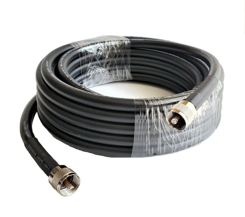 CB Radio Coax Cable - Tram Browning BR 213 Rg213 Type 100ft CB, Ham Radio Base Coax Cable - CB Radio Supply