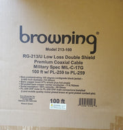 CB Radio Coax Cable - Tram Browning BR 213 Rg213 Type 100ft CB, Ham Radio Base Coax Cable - CB Radio Supply