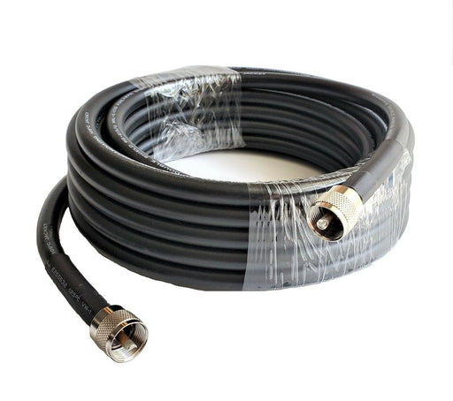 CB Radio Coax Cable - Tram Browning BR 213 Rg213 Type 50ft CB, Ham Radio Base Coax Cable - CB Radio Supply