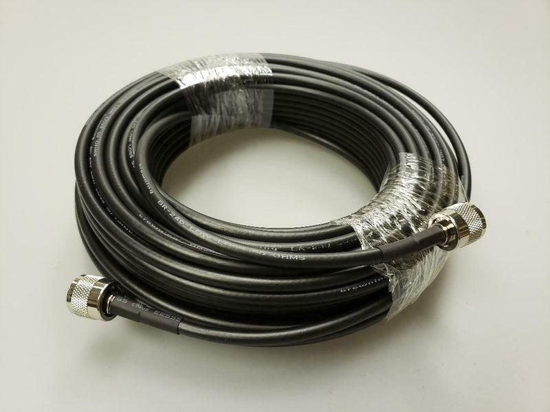 CB Radio Coax Cable - Tram Browning BR 240 LMR240 Type 100ft Ham Radio Base Coax Cable - CB Radio Supply